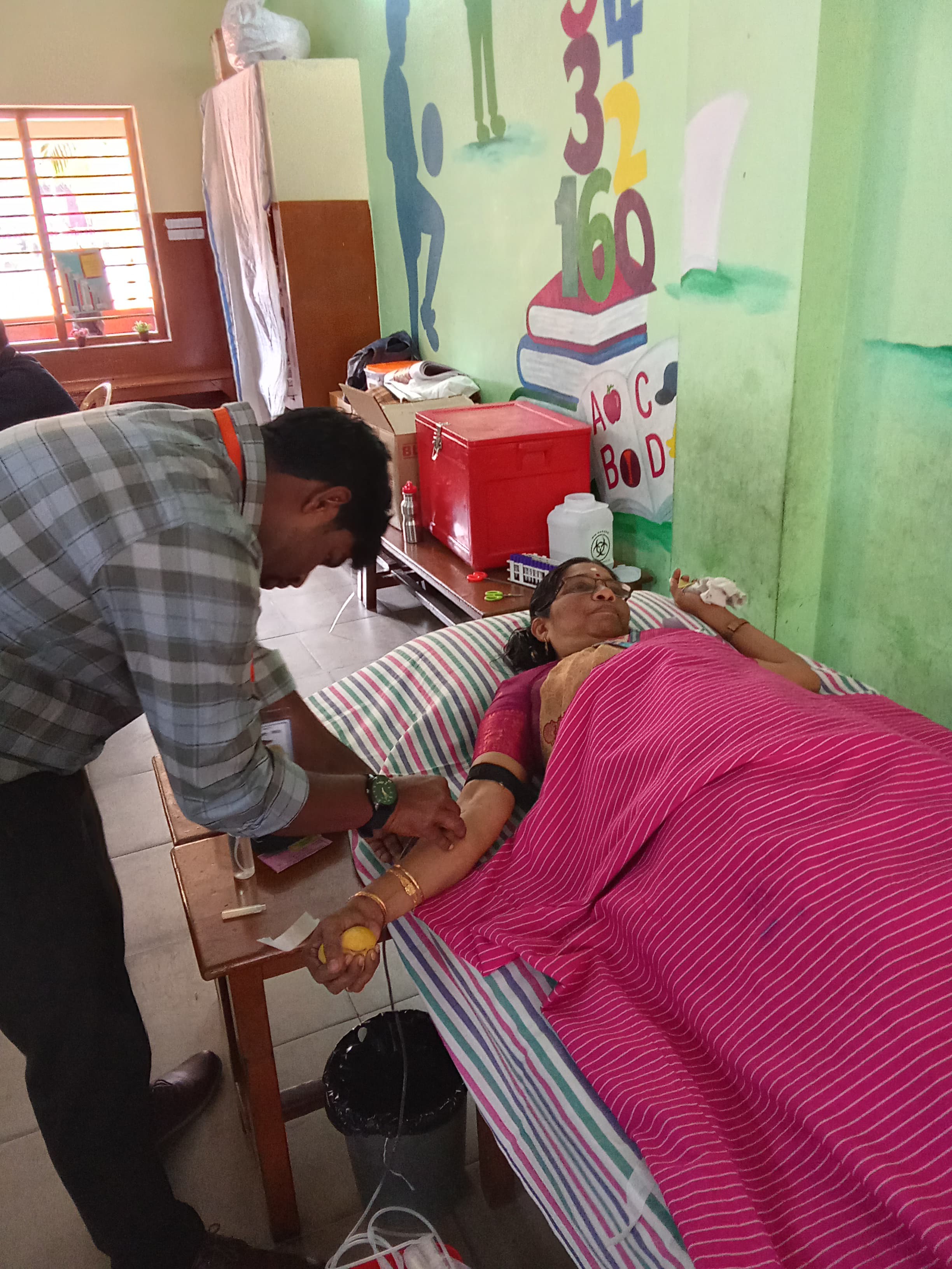 Blood Donation Camp in Chennai Organised by Annai Tersa Blood Blank